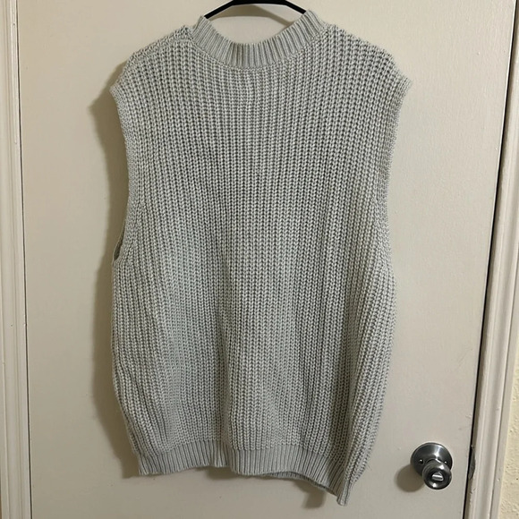 EUC Asos Oversized Knitted Sweater Vest V-neck - Picture 4 of 4